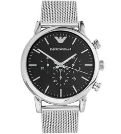 Часы круглой формы с металлическим браслетом Emporio Armani