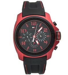 Часы с красным корпусом Tommy Hilfiger