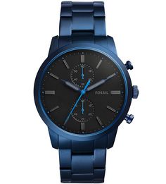 Часы круглой формы с хронографом Fossil