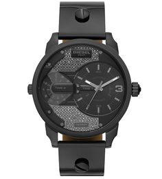 Кварцевые часы с лаковым ремешком Diesel