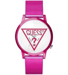 Кварцевые часы с пластиковым ремешком Hollywood Guess