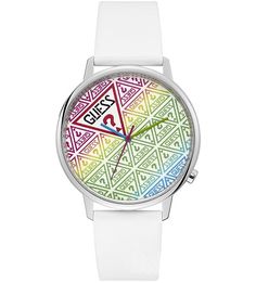 Кварцевые часы с кожаным ремешком Hollywood + Highland Guess