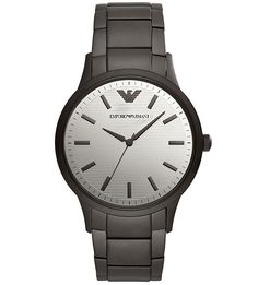 Часы с черным металлическим браслетом Emporio Armani