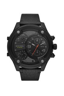 Часы с черным кожаным браслетом Boltdown Diesel