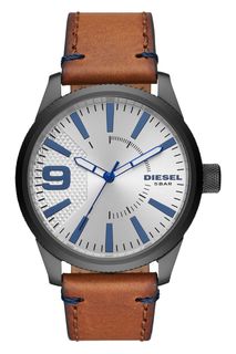 Часы с кожаным ремешком Diesel