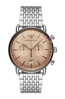 Кварцевые часы с люминесцентными стрелками Emporio Armani