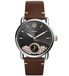 Механические часы с подсветкой Fossil