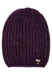 Фиолетовая шапка с блестящей нитью Noryalli