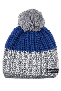 Серая полушерстяная шапка с помпоном Eisbar