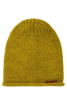 Полушерстяная шапка желтого цвета Noryalli