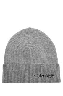 Шапка мелкой вязки с отворотом Calvin Klein Jeans