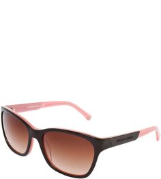 Солнцезащитные очки в черно-розовой оправе Emporio Armani