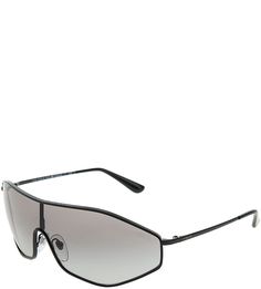 Солнцезащитные очки в черной металлической оправе G-Vision Vogue