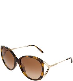 Очки в пластиковой оправе с животным принтом Morro Bay Michael Kors