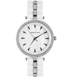 Часы с браслетом из пластика и керамики Anne Klein