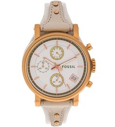 Часы круглой формы Original Boyfriend с хронографом Fossil