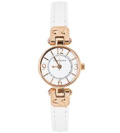 Часы с тонким белым ремешком Anne Klein