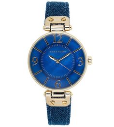 Часы с текстильным ремешком Anne Klein