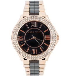 Часы с римскими цифрами Anne Klein