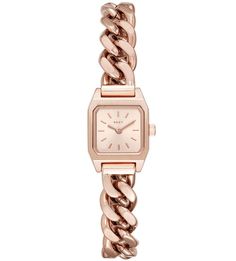 Золотистые часы со съемными звеньями Dkny