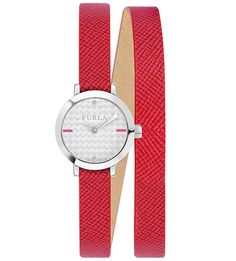 Влагоустойчивые часы с длинным кожаным ремешком Vittoria Furla
