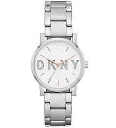 Кварцевые часы с металлическим браслетом Dkny