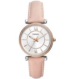 Кварцевые часы круглой формы Carlie Fossil
