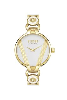 Часы с металлическим браслетом золотистого цвета Versus