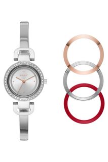 Кварцевые часы со съемными безелями City Link Dkny