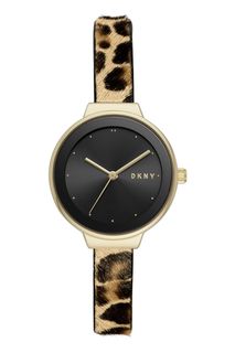 Часы с анималистическим принтом на ремешке Astoria Dkny