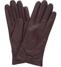 Кожаные перчатки с удлиненными пальцами Eleganzza