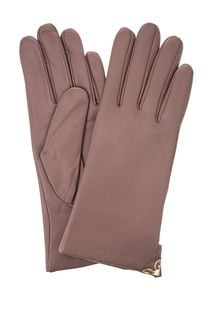 Утепленные перчатки из натуральной кожи Eleganzza