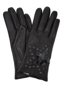 Кожаные перчатки с декоративной отделкой Labbra