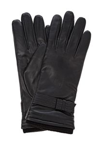 Перчатки из мягкой кожи с шерстяной подкладкой Eleganzza