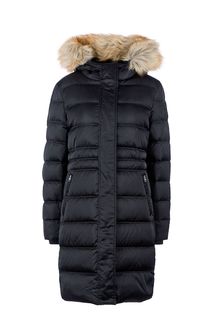 Удлиненный зимний пуховик с капюшоном Calvin Klein Jeans