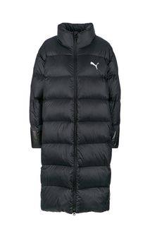 Удлиненный пуховик черного цвета Puma