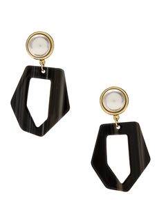 Темные серьги с жемчужиной Cosmos