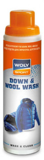 Моющее средство для стирки пуха, шерсти и шелка Woly Sport Down & Wool Wash, 250 мл