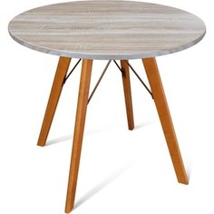 Стол Sheffilton SHT-TU9/80 МДФ дуб сонома светлый/светл. орех