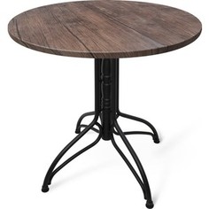 Стол Sheffilton SHT-TU25/80 МДФ палисандр/черный муар