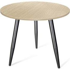 Стол Sheffilton SHT-TU14/80 ЛДСП дуб беленый/черный муар