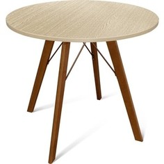 Стол Sheffilton SHT-TU9/80 ЛДСП дуб беленый/темный орех