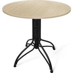 Стол Sheffilton SHT-TU25/80 ЛДСП дуб беленый/черный муар