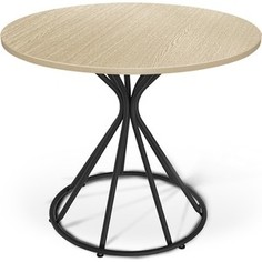 Стол Sheffilton SHT-TU4-1/80 ЛДСП дуб беленый/черный муар