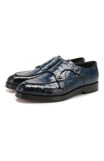 Монки из кожи аллигатора Santoni