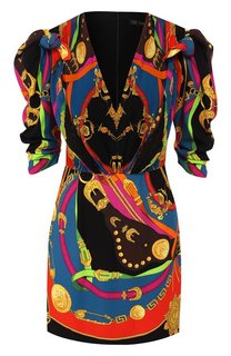 Платье с принтом Versace