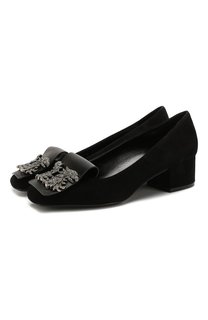 Замшевые туфли Valentino Garavani Maison Gryphons Valentino