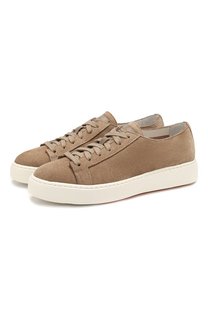 Замшевые кеды Santoni