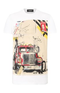 Хлопковая футболка Dsquared2