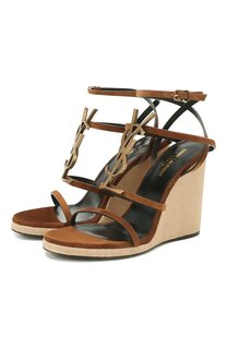 Замшевые босоножки Espadrille Saint Laurent
